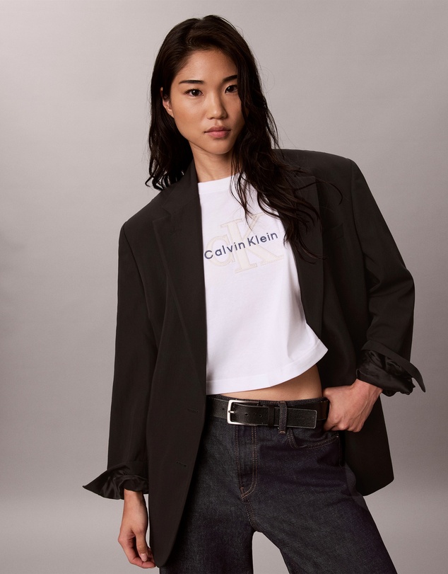 Calvin Klein Jeans - Denim Monologo Boxy T-Shirt