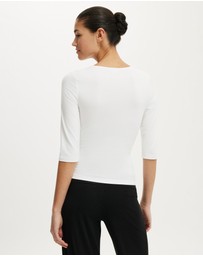 Cotton On - Eva Lace 3/4 Top
