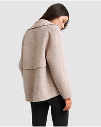 Belle & Bloom - I'm Yours Wool Blend Peacoat