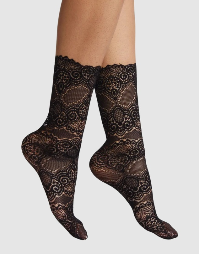 High Heel Jungle - Scalloped Lace Socks