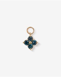 Michael Hill - London Blue Topaz Floral Single Earring Charm in 10kt Yellow Gold