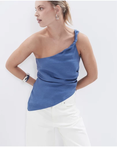 UNISON - One Shoulder Twist Top