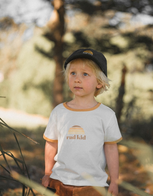 Banabae - Rad Kid Classic Ringer Organic Cotton Tee