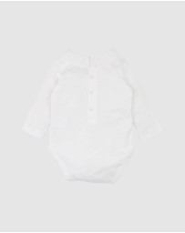 Bebe by Minihaha - Jake Embroidered Collar Bodysuit - Babies