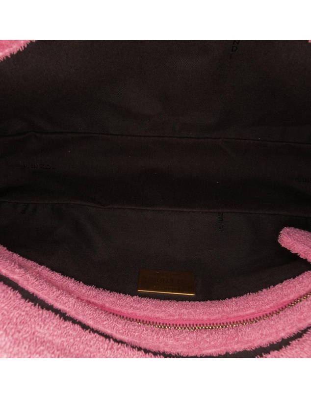 Pre-Loved by Azura Reborn - Pre-Loved Zucca Embossed Terry Cloth Baguette Satchel