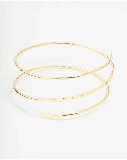 Lovisa - Gold Plated Textured Wrap Arm Cuff