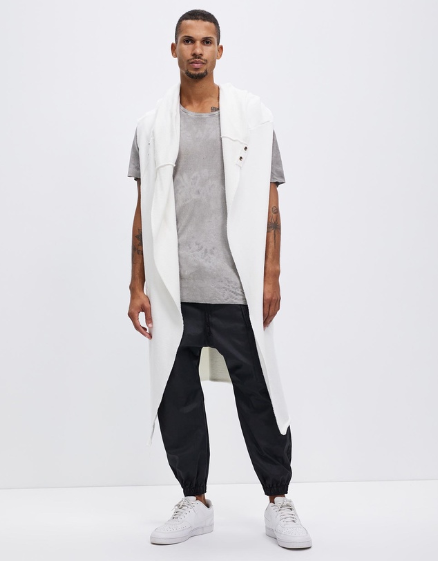 Surrounded By Ghosts - The Mercury French Terry Hooded Sleeveless Cardigan
