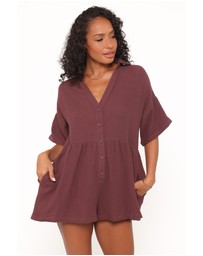 Petal & Pup - Winny Playsuit - Chocolate