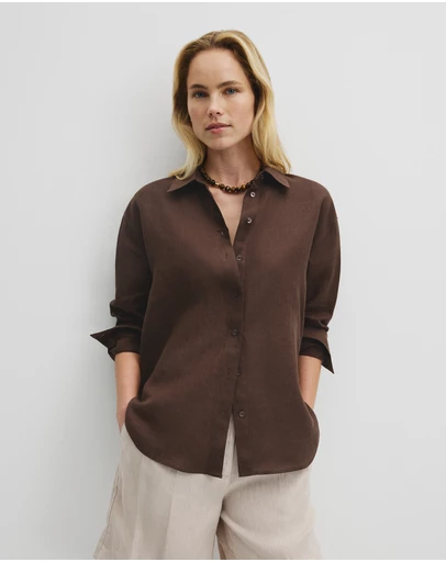 Country Road - Oversized Linen Shirt