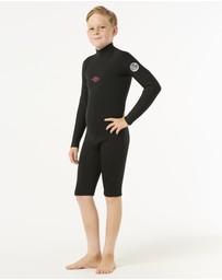 Rip Curl - Kids Dawn Patrol Long Sleeve 2mm Back Zip Spring Suit Wetsuit