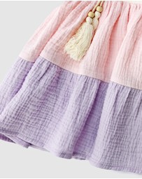 WITH LOVE FOR KIDS - Cotton Muslin Dress - Babies - Kids