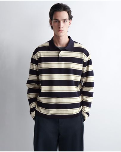 Ecru/Navy/Striped