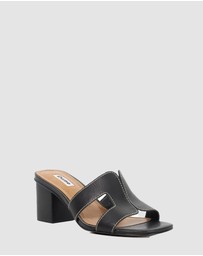 Dune London - Jupe - Black Leather