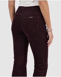 Rolla's - Downtown Flare Jean - Velvet Dark Cherry
