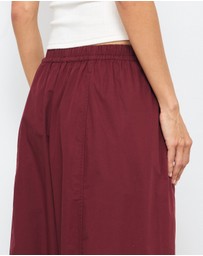 AERE - Organic Cotton Barrel Leg Pants