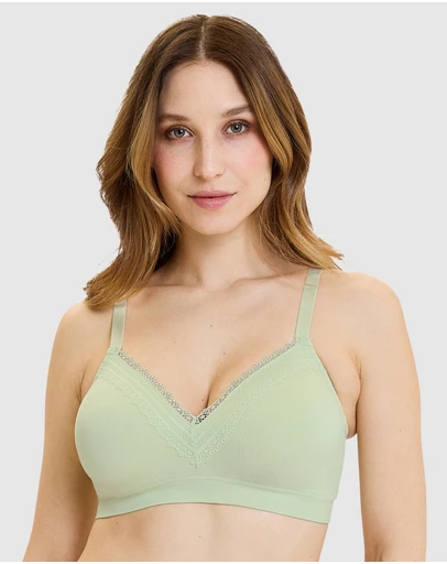 Sans Complexe - Agathe Comfortable Padded Wirefree Bra with Lace