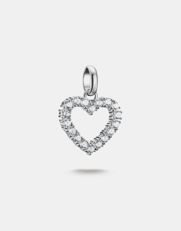 THOMAS SABO - THOMAS SABO Connect Charm heart with white stones