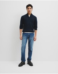 Country Road - Australian Good Earth Cotton Half Zip Knit