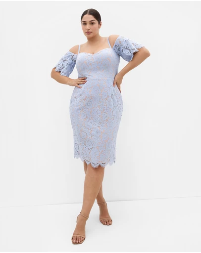 City Chic - Amelia Lace Midi Dress