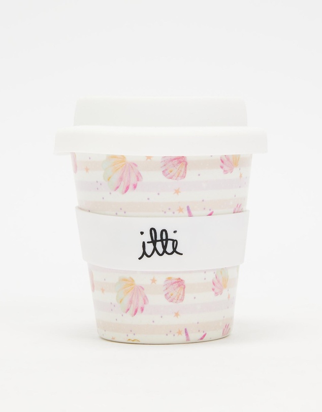 itti bitti - Reusable Baby Cino Cup with 2 Straws - Seashells