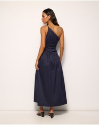 Revibe - Repaired AERE Priya Asymmetric Maxi Dress - AU 18