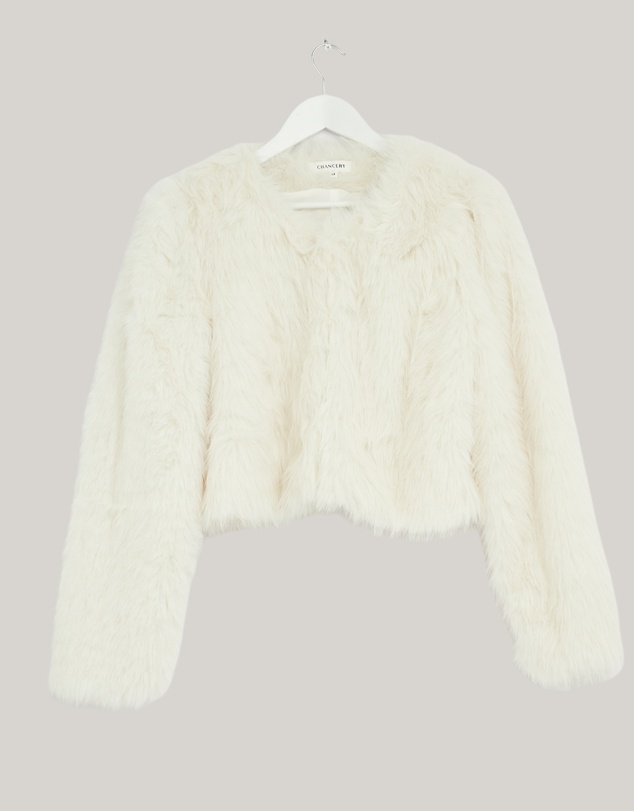 Revibe - Repaired CHANCERY Noel Faux Fur Jacket - AU 12