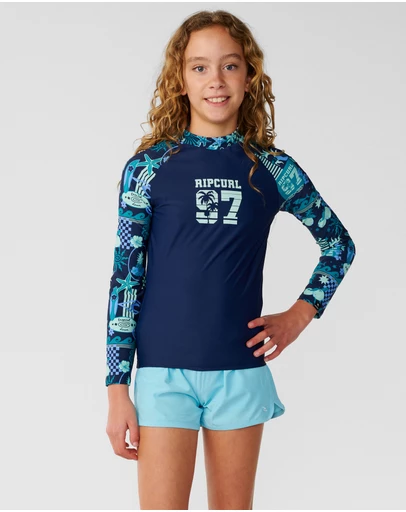 Rip Curl - Costa Del Sol LS Rash Vest - Teens