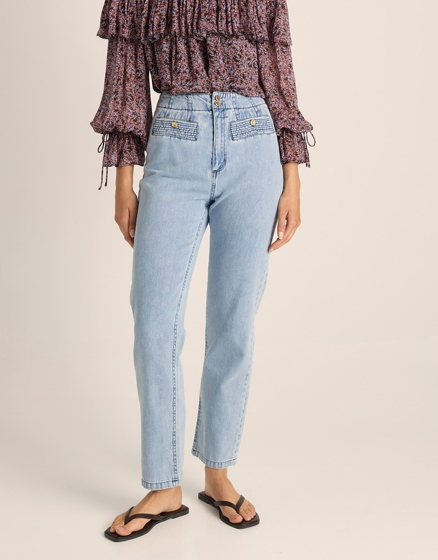 Fate + Becker - Lila Straight Leg Jean