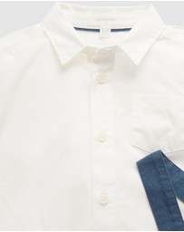 Purebaby - Classic Shirt & Overall Set - Babies-Kids