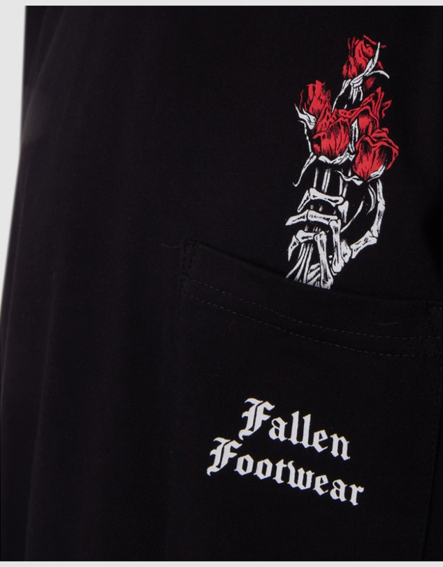 Fallen Footwear - Mens Roses T-Shirt Black