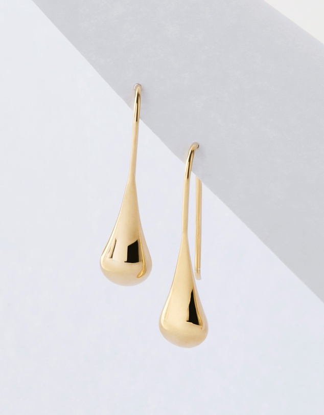 Najo - My Silent Tears Yellow Gold Earring