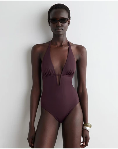 COS - Plunge-Neck Swimsuit