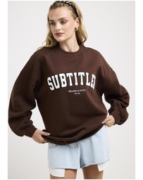 Subtitled - NYC Oversized Crew Neck Jumper
