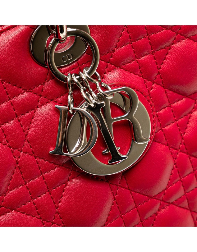 Pre-Loved by Azura Reborn - Pre-Loved Large Lambskin Cannage Lady Dior