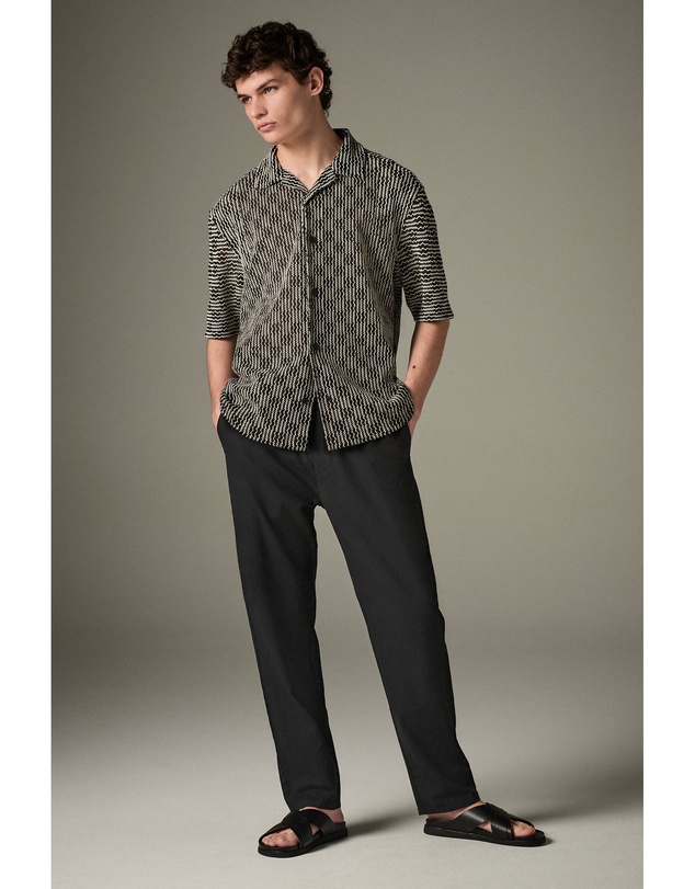 NEXT - Linen Cotton Chino Trousers Regular Fit