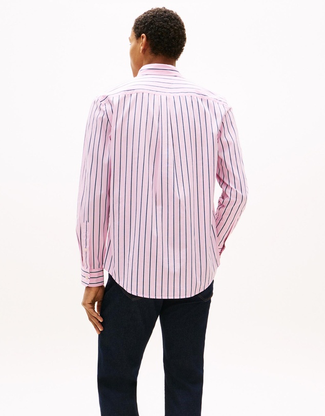 Tommy Hilfiger - TH Flex Regular Fit Stripe Poplin Shirt