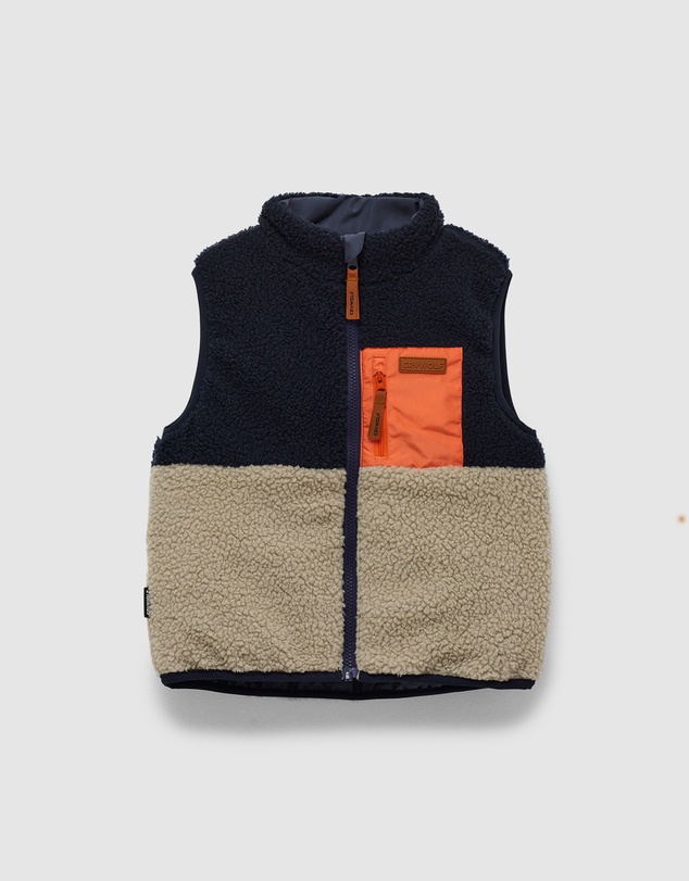 Crywolf - REVERSIBLE YETI VEST Ash Colourblock