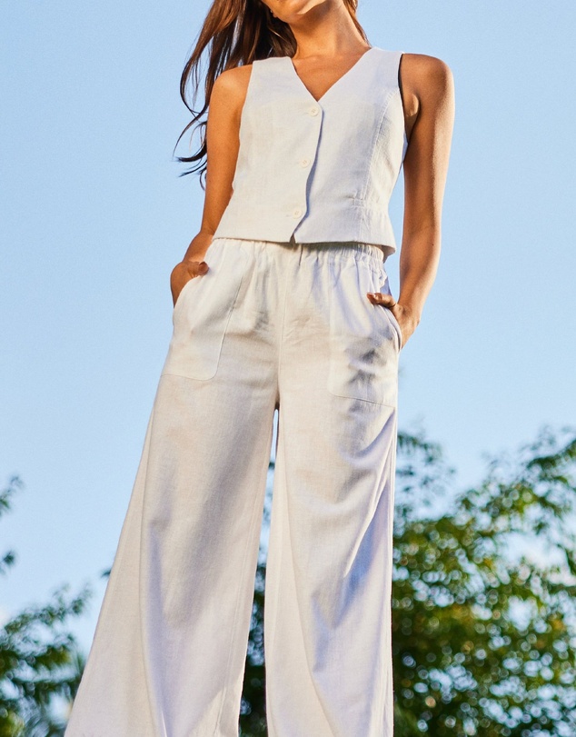 UNE PIECE - Linen Palazzo Pants