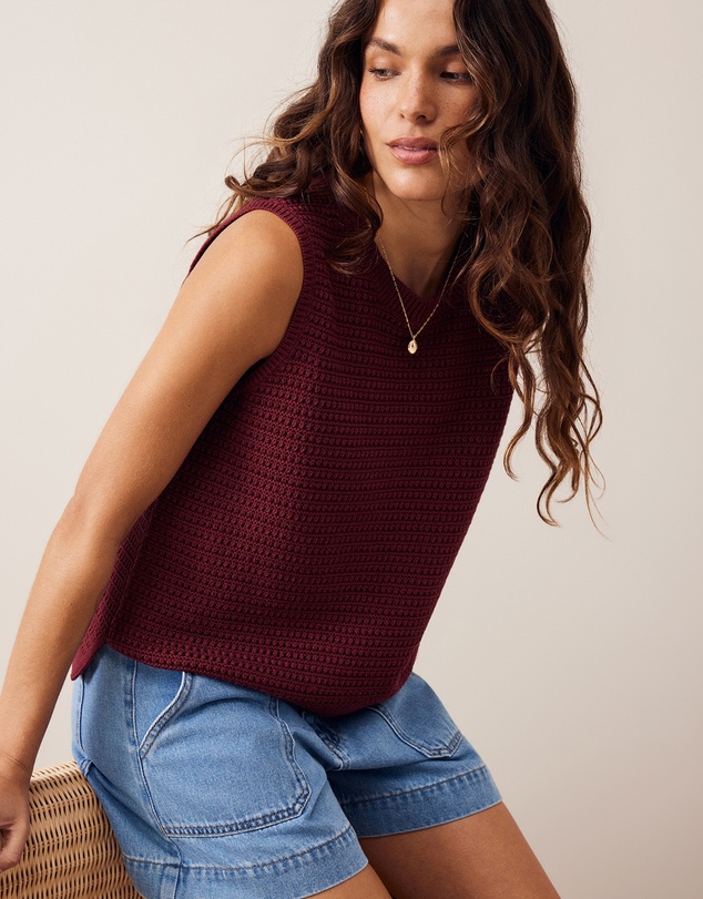 Ceres Life - Maddy Mesh Knit Tank