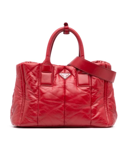 Pre-Loved by Azura Reborn - Pre-Loved prada Padded Leather Tote Structu Design