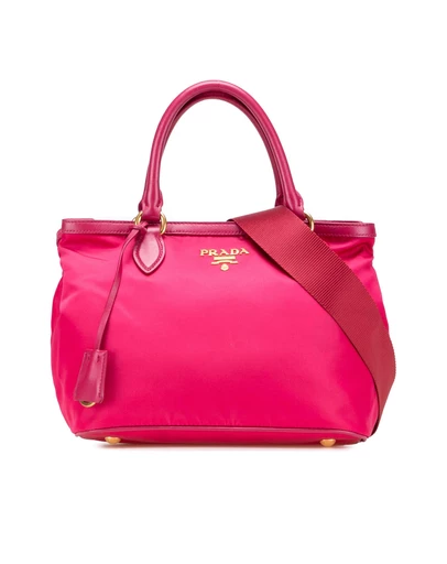 Pre-Loved by Azura Reborn - Pre-Loved prada Elegant Tote Bag with Top Handle and Shoulder Strap
