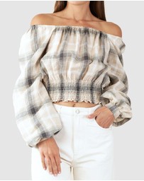 Amelius - Sydney Check Long Sleeve Top