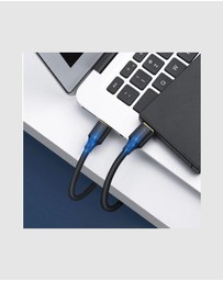 Ugreen - UGREEN USB-A 3.0 Male to Male Cable – 1m 5Gbps Data Transfer Black