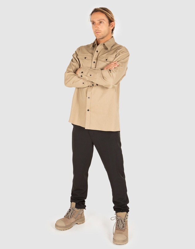 UNIT Workwear - UNIT Mens Long Sleeve Task Work Drill Shirt