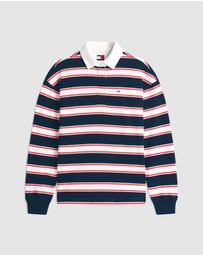 Tommy Jeans - Relaxed Sflag Stripe Rugby Polo