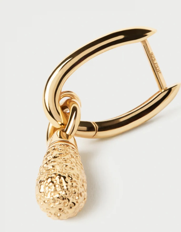 PDPAOLA - Popcorn Jupiter Single Hoops Earrings