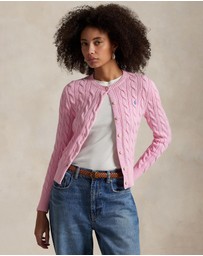 Polo Ralph Lauren - Cable-Knit Cotton Crewneck Cardigan