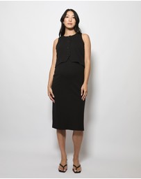 Soon Maternity - Isla Soft Rib Feeding Dress
