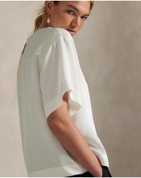 Polo Ralph Lauren - Oversize Satin Tee - ICONIC EXCLUSIVE