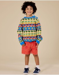 Goldie + Ace - Noah Denim Pocket Shorts - Babies-Kids